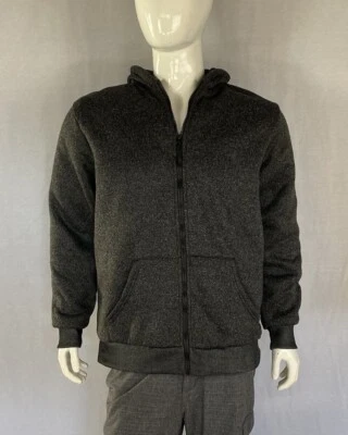 Chaqueta con Capucha Phat Farm Gris Sherpa Forrada de Vellón con Cremallera, Grado A, Para Hombre Grande Foto 1 de 4