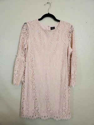 Worthington женщин Роза розовый цветочный кружева Bell рукав Shift платье размер средний новый с Ярлыками - Изображение 1 из 4