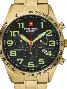 Swiss Alpine Military 7047.9114 Chronograph Herrenuhr 45mm 10ATM - Bild 1 von 3