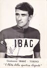 Ciclismo/Cyclisme Cartolina MINETTO sq. IBAC con autografo anni '60 originale