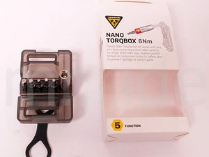 Ultra light 75g TOPEAK NANO TorqSocket kit, Torq tool TORQBOX 6Nm 2563 - Picture 1 of 7