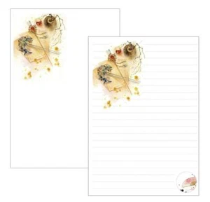 Japanese Tea Break letter writing paper lined or unlined /100gsm premium paper - Picture 1 of 5