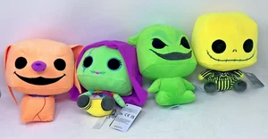 Funko Pop! Plush: Disney Nightmare Before Christmas Blacklight Set of 4 - Picture 1 of 6