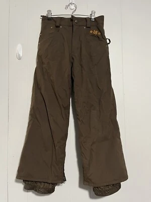 Burton Girls Snow Pants Size Medium Brown Ski Snowboard - Image 1 of 4