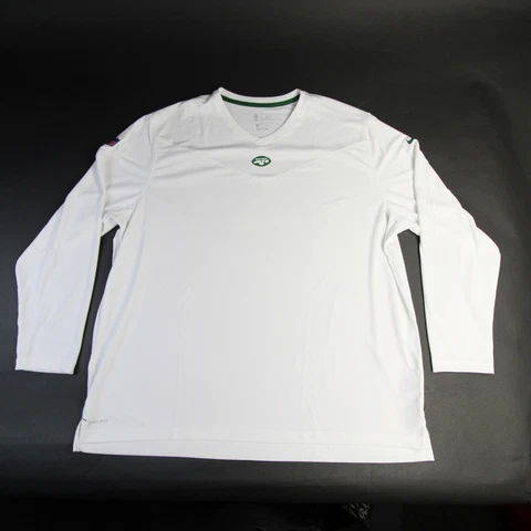 New York Jets Nike NFL On Field Apparel Dri-Fit Long Sleeve Shirt Men's New Cover