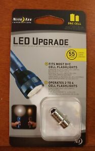 NEW Nite Ize LED Upgrade Bulb: Fits Most D&C Cell Flashlights #LRB2-07-PR