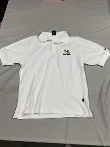 Men’s Nike Fit-Dry Ball State Cardinals Football White Short Sleeve Polo Small