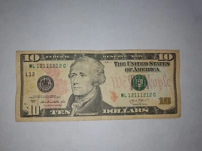 very rare binary $10 bank note - Image 1 of 2