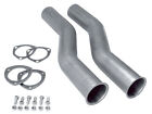 3" Header Collector Exhaust Extension 3" inch Pipe S Bend 3 Bolt on Flange Kit
