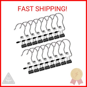Boot Hangers Clips, 16 Pack Laundry Hooks Hanging Clips Clothes Pins Closet Hang - Picture 1 of 2