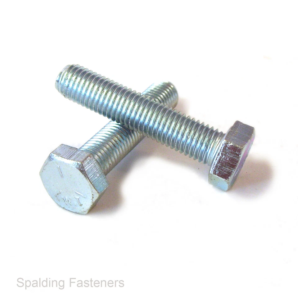 BSF THREAD HIGH TENSILE ZINC PLATED FULL THREAD BOLTS 1/4" 5/16" 3/8" 7/16" 1/2" - Imagem 1 de 1
