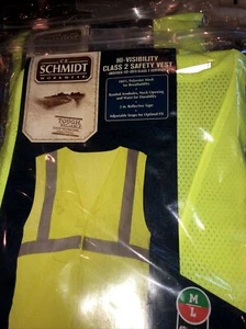 C.E.SCHMIDT WORKWEAR HI VISIBILITY CLASS 2 safety vest M/L 40”-46” BRAND NEW - Picture 1 of 4
