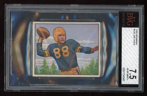 1950 Bowman Jim Finks #128 RC Rookie BVG 7.5 - Picture 1 of 2