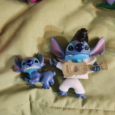 Figura Cabeza Bobble Disney Lilo & Stitch Elvis Presley McDonald's con Guitarra Foto 1 de 2