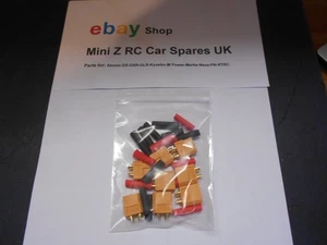 XT-60 Battery connection with shrink wrap (4 x Pair) Mini Z Atomic GL Racing - Picture 1 of 2