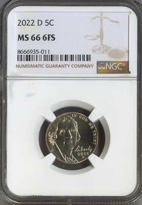 2022-D Jefferson Nickel NGC MS66 FS Holiday Sale 🎁 - Image 1 of 2