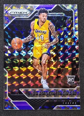 2016-17 Panini Prizm Mosaic Brandon Ingram Rookie Card RC #8 Lakers - Image 1 of 3