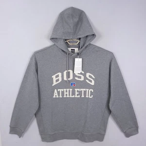 Felpa con cappuccio Hugo Boss X Russell Athletic GRIGIO uomo taglia XXL spedizione oggi - Foto 1 di 12