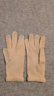Guantes de malla blanca/crocheted para dama - fiesta de té vintage - núcleo de abuela - usados en excelente estado Foto 1 de 4