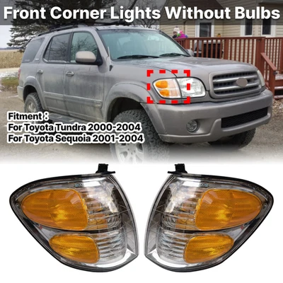 Turn Signal Light For 2000-2004 Toyota Tundra 01-04 Sequoia 1 Pair Driver - Image 1 of 4