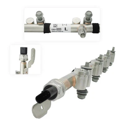 GM Fuel Injection Fuel Rail w/Fuel Pressure Sensor Left Position 12618333 V8 - Image 1 of 3