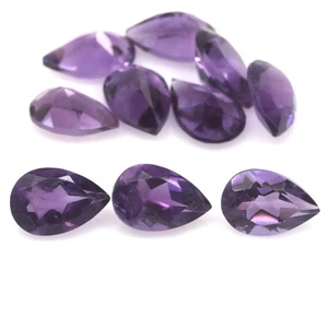 12,12 ct. unbeheizt 10 Stck. lila Farbwechsel zu rosa Amethyst Brasilien Birne - Bild 1 von 4