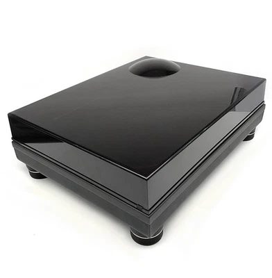 NEW 2nd GEN Black Dust Cover for Technics SL-1200 SL-1210 - 90° Hinges MK GR PLX - Image 1 of 4