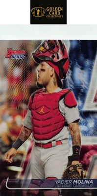 Bowman's Best #34 Yadier Molina St. Louis Cardinals 2020 Foto 1 de 2