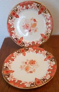 Juego de 2 platos de ensalada Imari 2151 Royal Crown Derby #2108 c1886 Osmaston Rd Mark - Imagen 1 de 7