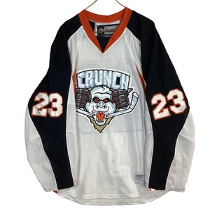 Camiseta deportiva de hockey vintage Syracuse Crunch Reebok talla 56 Ahl auténtica Dan Sexton - Imagen 1 de 5