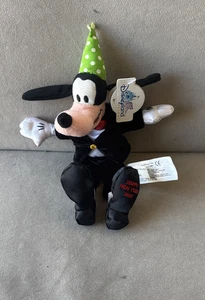Disneyland Resports Feliz Año Nuevo Mini Bolsa de Frijoles Peluche Goofy 2001 Nuevo con Etiquetas - Imagen 1 de 3