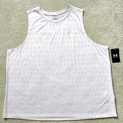 Nuevo con etiquetas 3X Camiseta sin mangas Under Armour Velocity Jacquard plateada para gimnasio activa para mujer NUEVA CON ETIQUETAS Foto 1 de 4