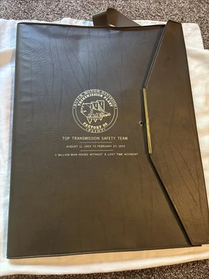 1972 Rand McNally Atlas wCase From Buick Motors 3 Million Hours Without Accident - Image 1 of 4