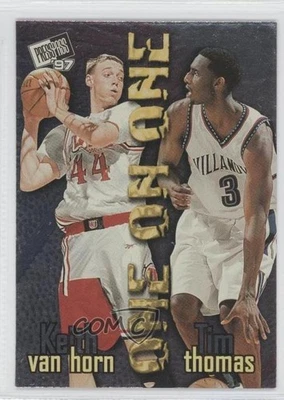 1997 Press Pass One on One Keith Van Horn Tim Thomas #4 Rookie RC - Image 1 of 2