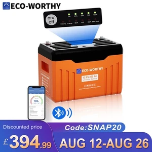 12V 300AH LiFePO4 Battery Lithium Bluetooth Communication LED Display Motorhomes - Picture 1 of 10