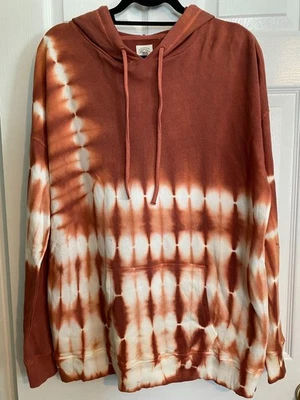 Sudadera Tie Dye Mujer Manga Larga Pullover Óxido Calabaza True Craft Nueva Sin Etiquetas Grande Foto 1 de 4