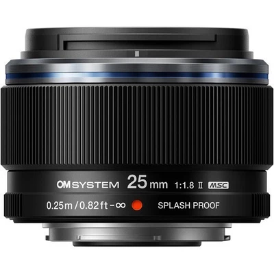Reconditioned OM SYSTEM M.Zuiko 25mm f/1.8 AF Lens - Black - Image 1 of 4