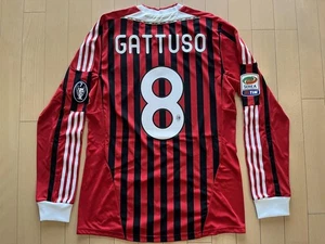 AC Milan 2011-12 Home L/S Player Issue Jersey GATTUSO #8 Size L Unused formotion - Picture 1 of 24