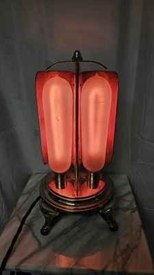 Старинный General Electric A-23 светящийся радиатор 1920-х годов лампа колбаса нагреватель GE - Изображение 1 из 4