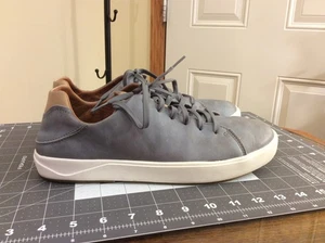 Olukai Leather Sneakers 9.5 Mens Stone Gray Lae'ahi Li 'Ili Waterproof Wet Grip - Picture 1 of 11