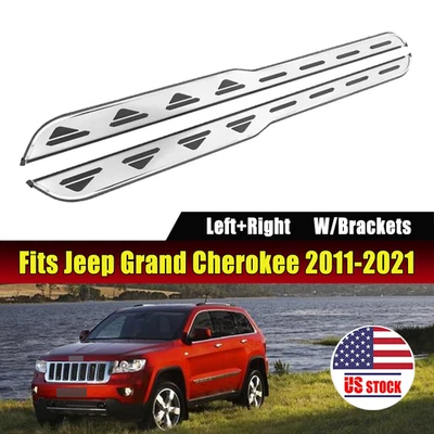 Foot Steps fit for Jeep Grand Cherokee 2011-2021 Running Boards Side Steps Nerf - Image 1 of 4