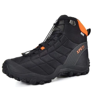Winterstiefel für Herren Wasserdicht Isoliert Outdoor Wanderschuhe Herren Schwarz/Oran... - Bild 1 von 8