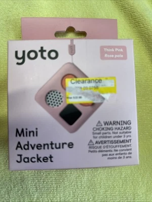 Chaqueta Yoto Mini Adventure en rosa rosa pálido con cordón de muñeca a juego Foto 1 de 2