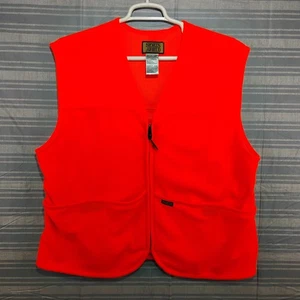 Sports Afield Blaze Orange Hunting Safety Vest Adult Large wth Lined Game Pouch - Picture 1 of 5