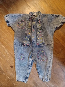 Vintage Popsicle Acid Wash 18M Kleinkind Overall/Strampler - Bild 1 von 13