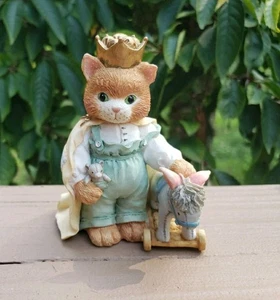 Enesco Calico Kitten 628476 "Friendship Is The Best Gift Of All" Nativity King - Picture 1 of 10