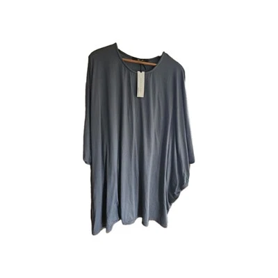 Yana K Womens Stretch Oversized Asymmetrical Hem Poncho Top One Size Nwt - Image 1 of 4