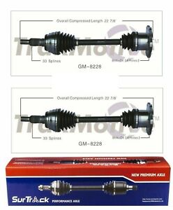 Front CV Joint Boot Axle Shaft Assemblies TrakMotive Set of 2 Pair For Chevy GMC