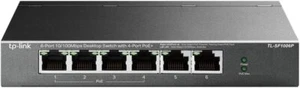 TP-Link TL-SF1006P 6 Ports  Netzwerk Switch Verteiler Ethernet 100 Mbits Schwarz - Bild 1 von 8