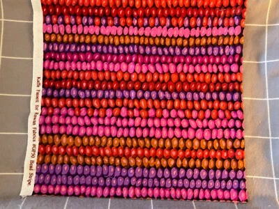 Kaffe Fassett BEAD STRIPE MAGENTA  GP50 7” X WOF original issue - Image 1 of 2